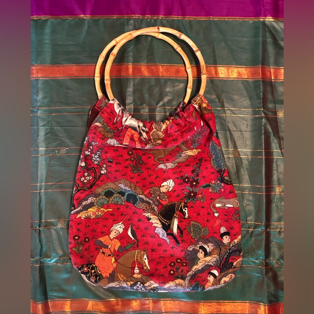 Unique Vintage Handbag with Ottoman Design